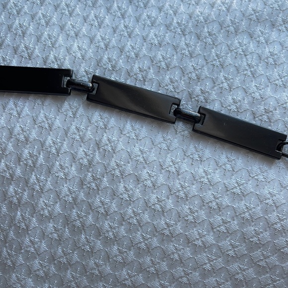 Pewter Belt - Made in Spain Adjustable Metallic chain belt, 31 in/ 5 in of chain - Picture 6 of 17